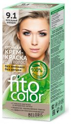 Фитокосметик
                                    
                                                                                        Тон 9.1 Пепельный блондин. Cтойкая крем-краска для волос «Fitocolor» (цены, отзывы, описание)